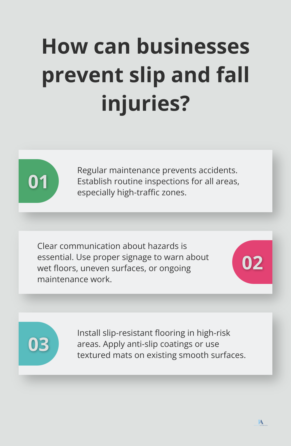 Infographic: How can businesses prevent slip and fall injuries?